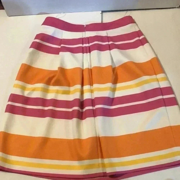 AMY Vermont spring summer Aline classic Multi colour strip flare office skirt 44 - Picture 3 of 3